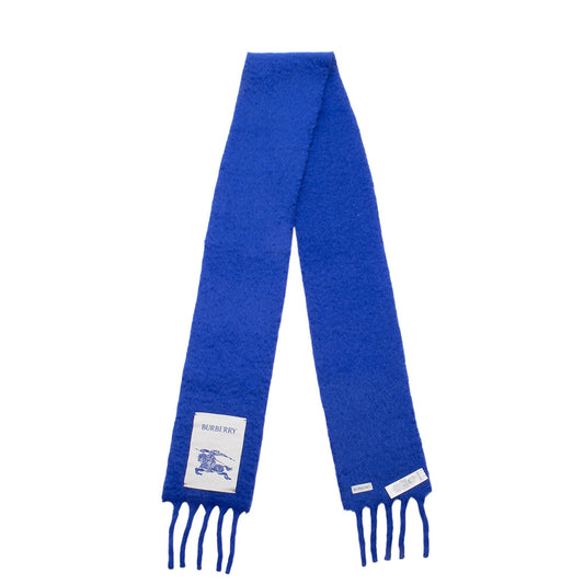 Burberry Wool Skinny Fringe Scarf