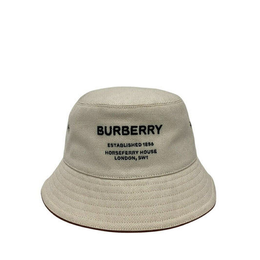 Burberry Cotton Leather Bucket Hat (Pre-Owned)