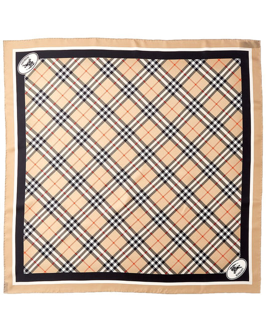 Burberry Check Silk Scarf