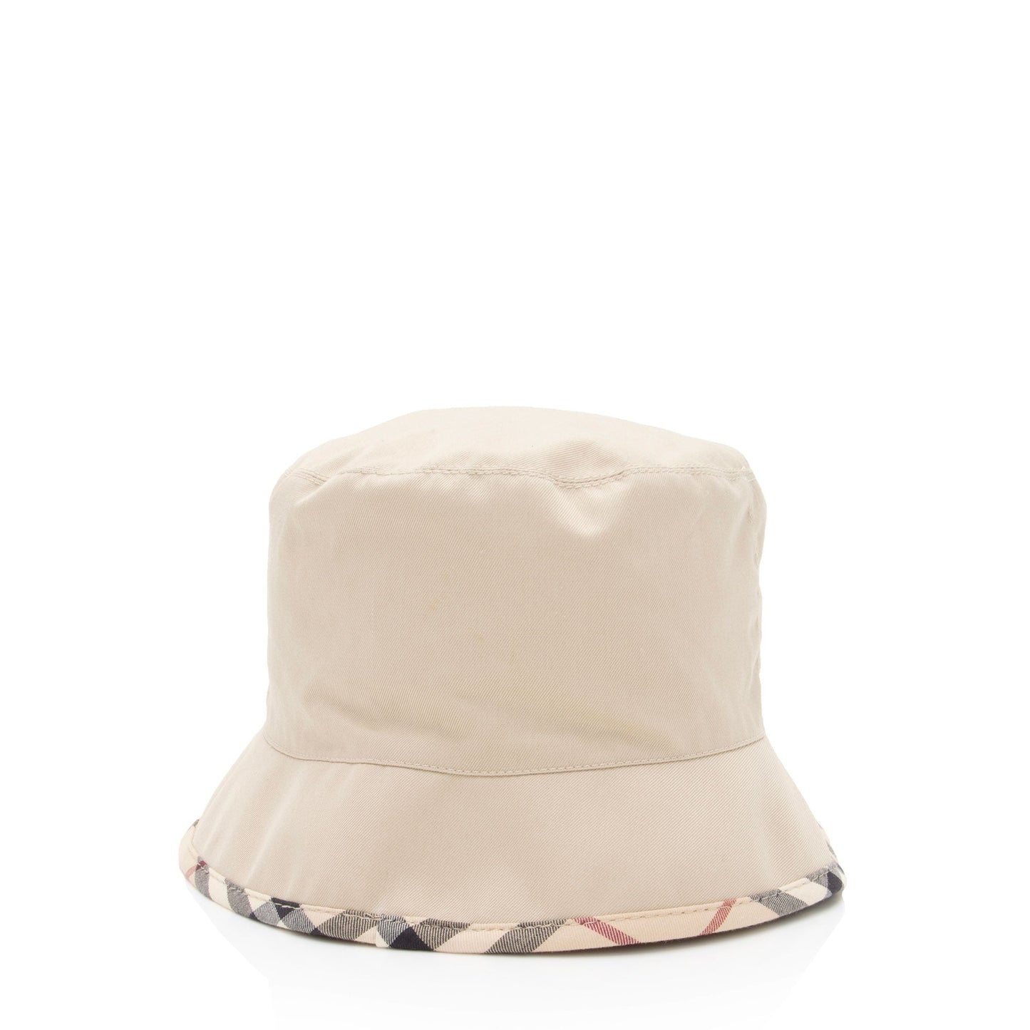 Burberry Cotton Check Trim Bucket Hat
