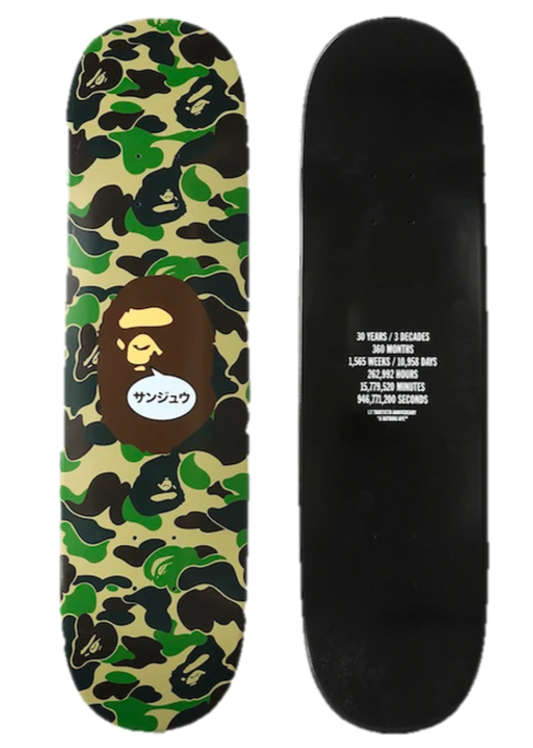 PLACA DE SKATE BAPE 30º ANIVERSÁRIO