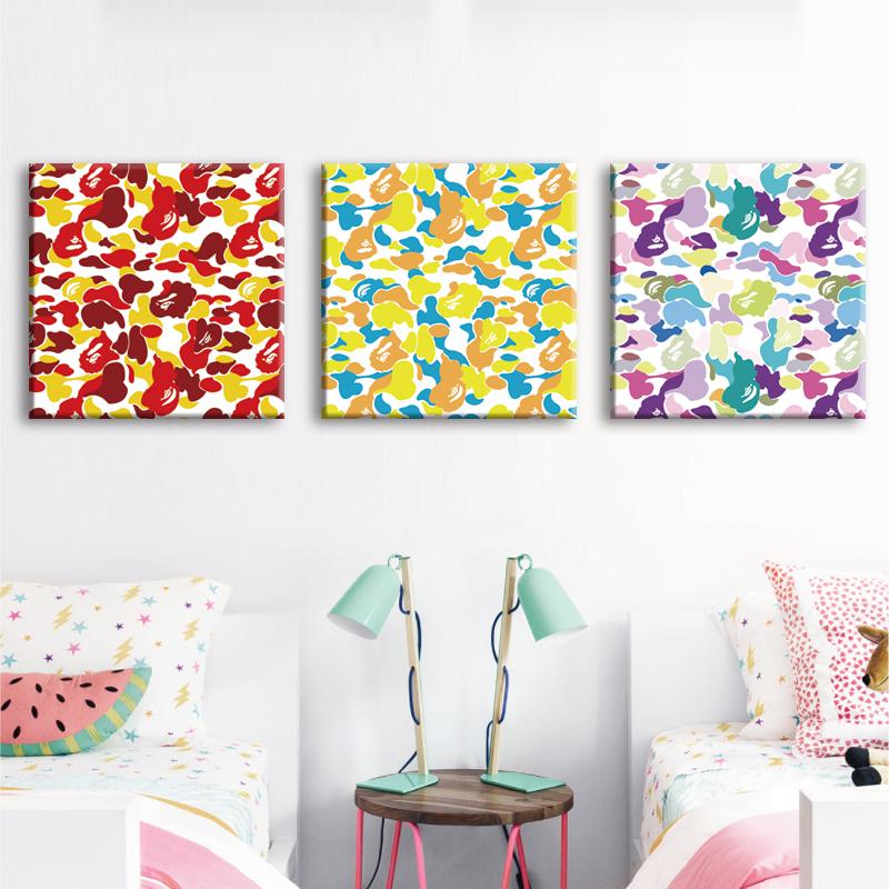 BAPE CUSTOM CAMO COLLAGE CANVAS PRINT