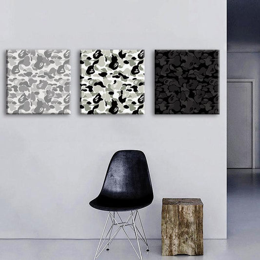 BAPE CUSTOM CAMO COLLAGE CANVAS PRINT
