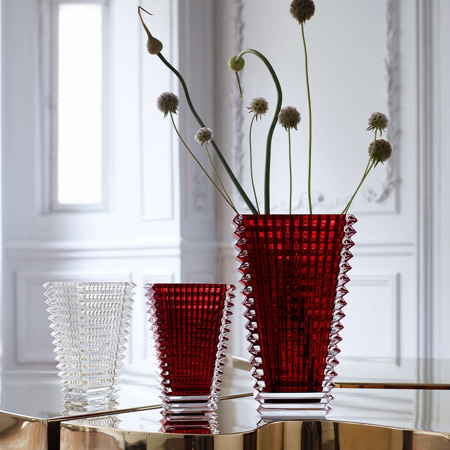 Baccarat Rectangular Eye Vase, Small