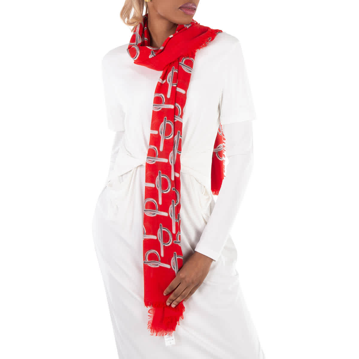 Burberry B-Print Wool Scarf