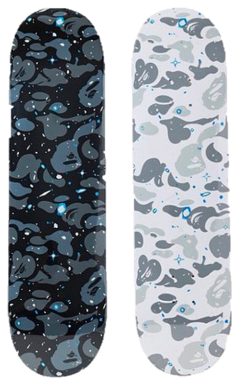 BAPE SPACE CAMO SKATEBOARD DECKS