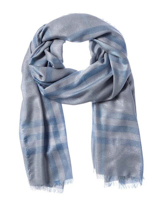 Burberry Check Wool & Silk-Blend Scarf
