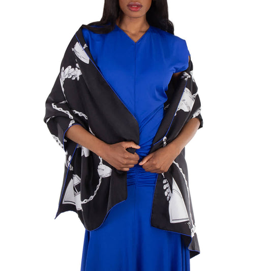 Burberry Shield Hardware Silk Scarf