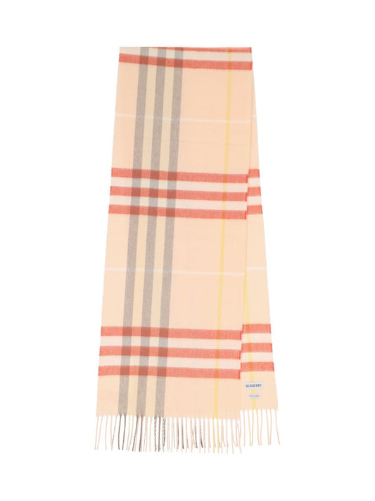 Soft Woven Scarf With Plaid Pattern
