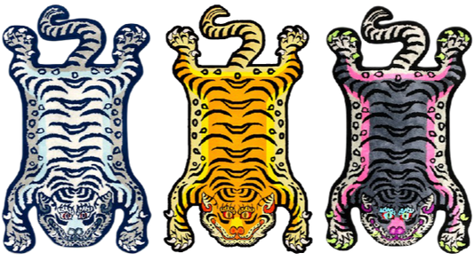 TIBETAN RAW EMOTIONS TIGER RUG