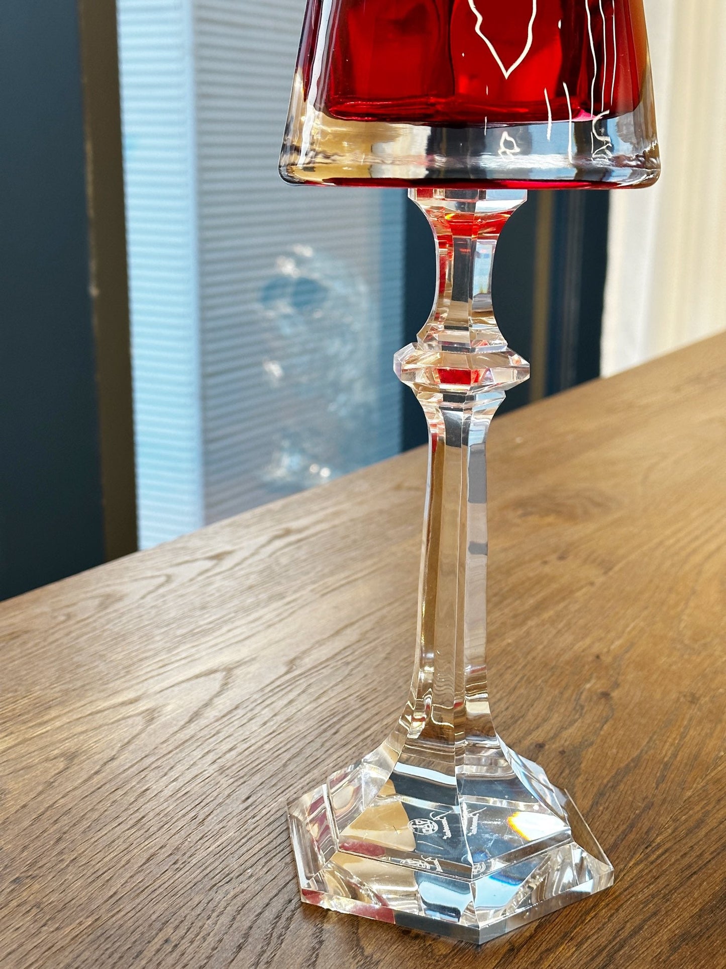 Baccarat Harcourt Fire of My Heart Crystal Candle Holder