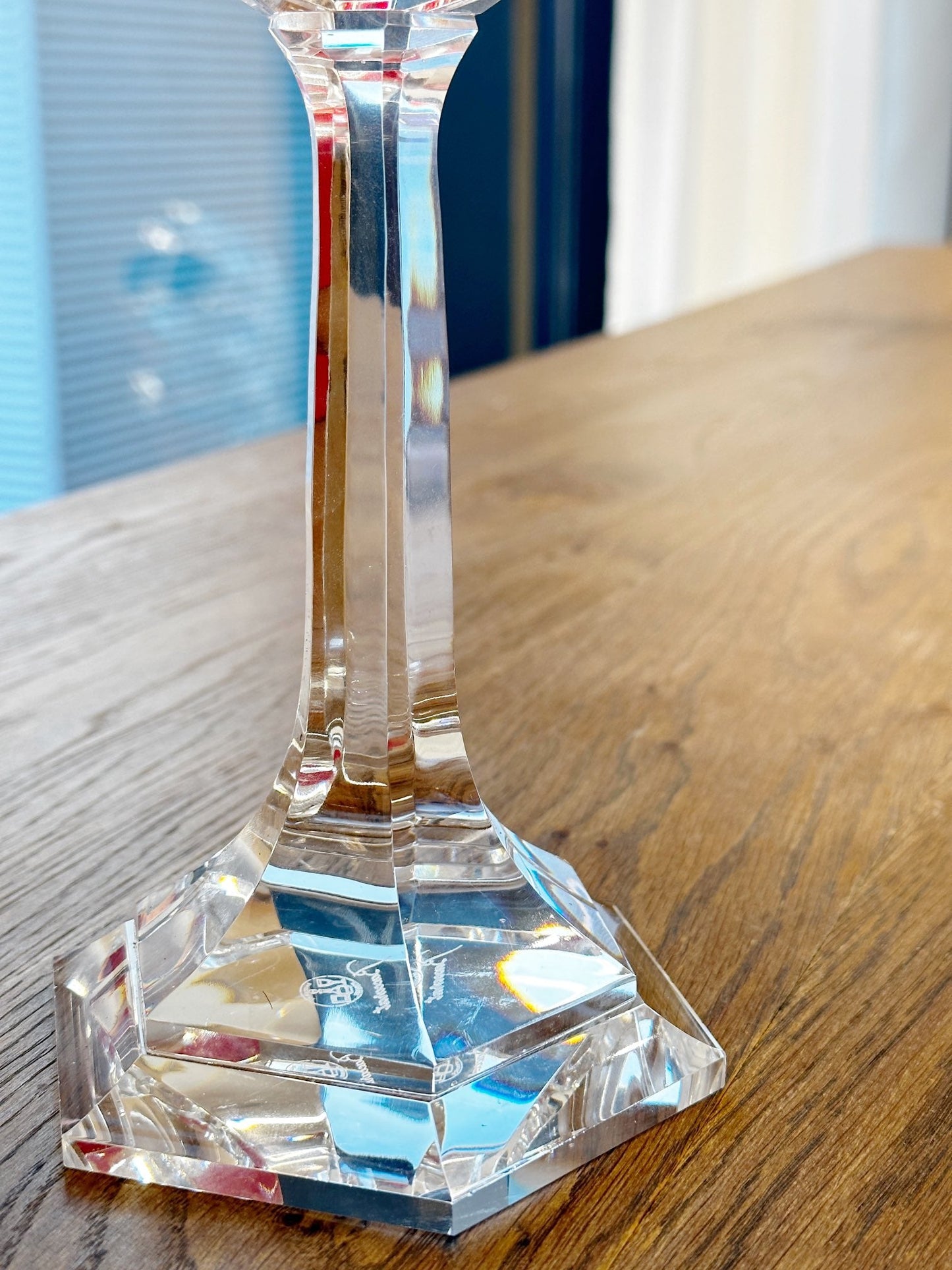 Baccarat Harcourt Fire of My Heart Crystal Candle Holder