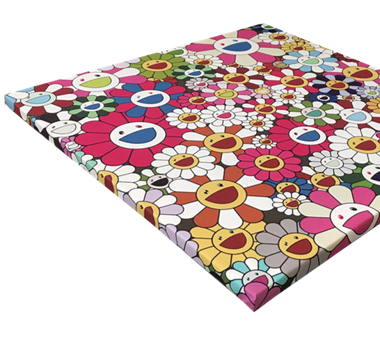 WHITE MURAKAMI CANVAS PRINT